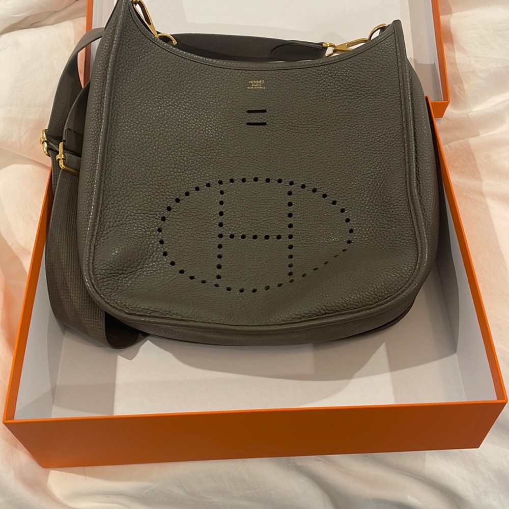 Hermes Evelyn Bag - Gray